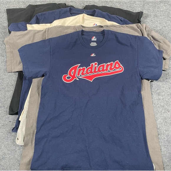 Majestic Other - Lot of 7 MLB Baseball T Shirts Yankees Cubs Indians Majestic‎ Braves Twins Tees